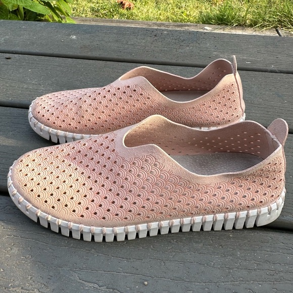 ILSE Jacobsen pink slip on leather platform sneakers 9 40 - Picture 6 of 6